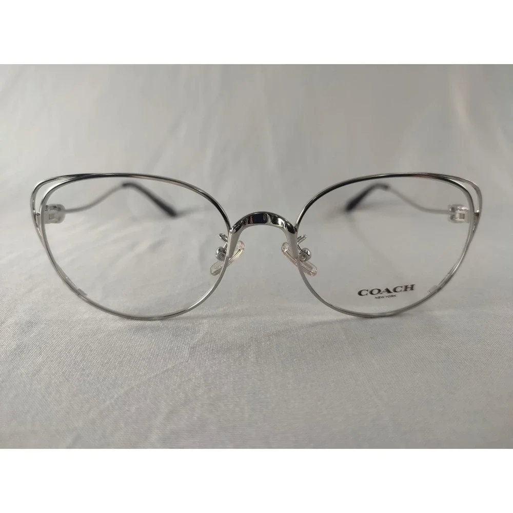 Coach HC 5095 9001 Silver Eyeglasses Frames 54-18-140 Cat Eye Women NIB‎
